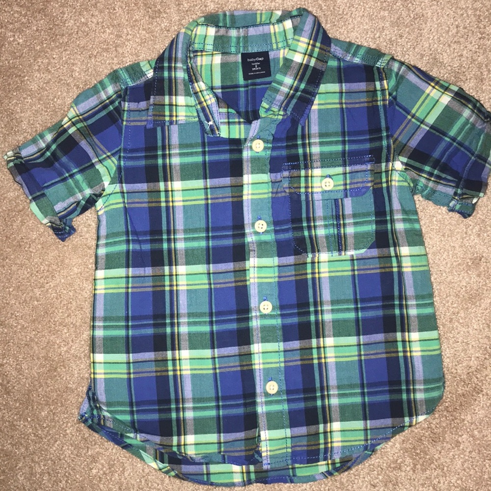 Baby Gap Button Down Short Sleeve Shirt